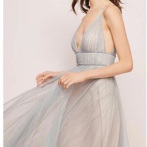 W.too Gray and Pink Evening Gown
